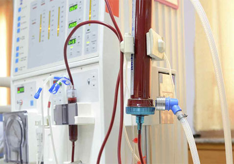 运行工作中的血液透析机